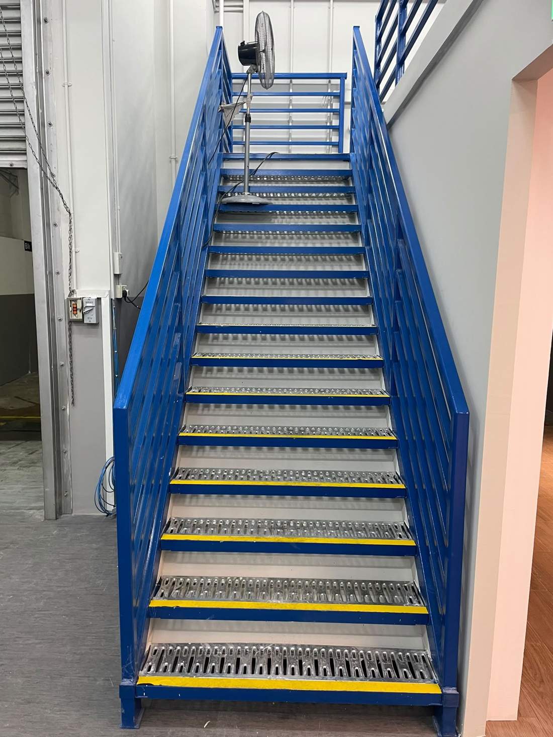 Mezzanine access staircase